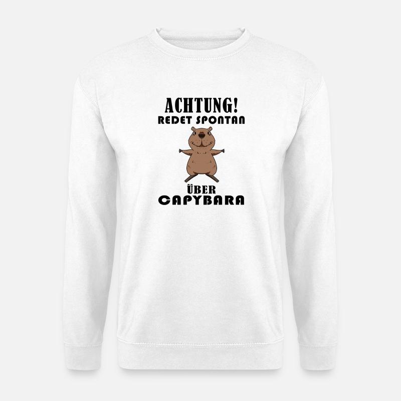 Capybara Wasserschwein Capybaras - Unisex Pullover - Weiß
