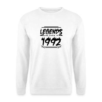 Legende 1992 - Jahrgang 1992 - Baujahr 1992 - Unisex Pullover - Weiß - Vorne