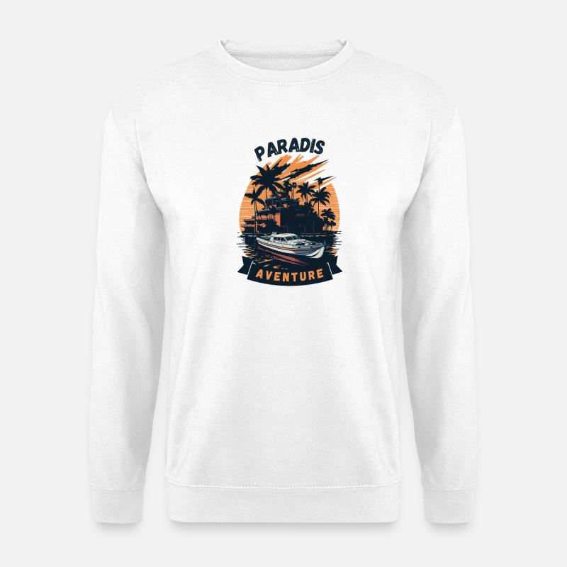 Abenteuer im Paradies - Unisex Pullover - Weiß