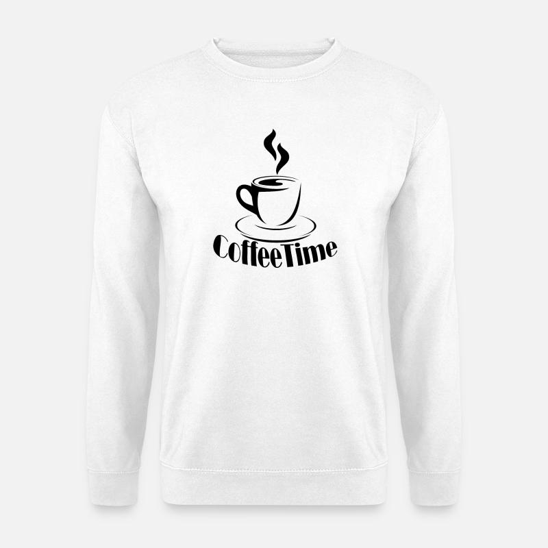 Coffee Time - Unisex Pullover - Weiß