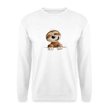 Kleines Faultier Für Faulenzer - Unisex Pullover - Weiß - Vorne