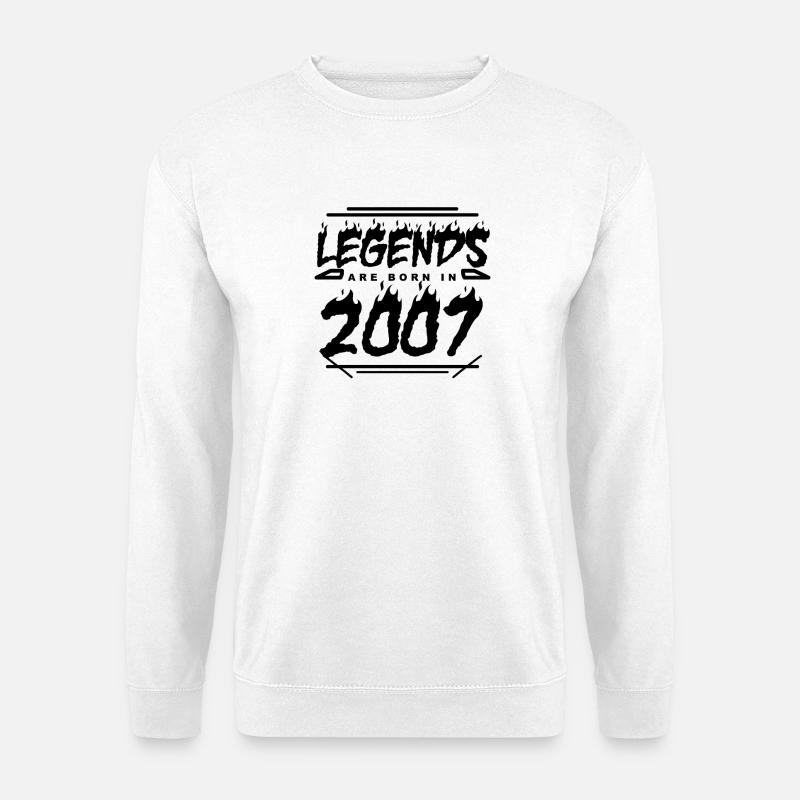 2007 - Jahrgang 2007 - Baujahr 2007 - Unisex Pullover - Weiß