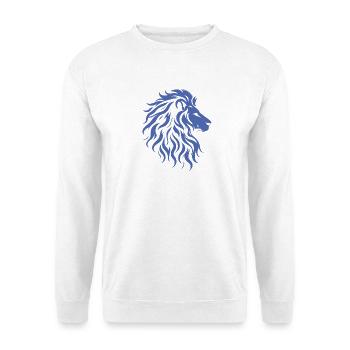 Silhouette majestueuse de tête de lion - Sweat-shirt Unisexe - blanc - Devant