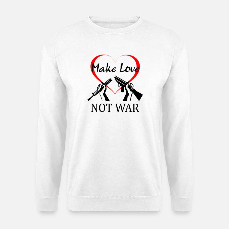 Against War - Gegen Krieg - Unisex Pullover - Weiß