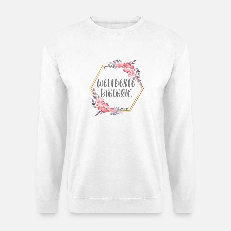 Biologin Biologie Mädchen Beruf Geschenk - Unisex Pullover - Weiß