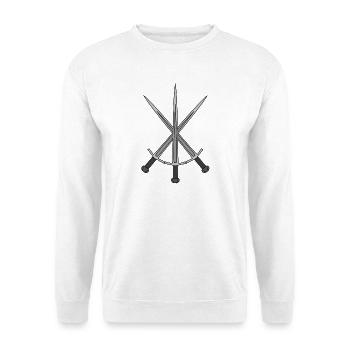 Swords Sword Saber Sword Fighting King - Unisex Sweatshirt - white - Front