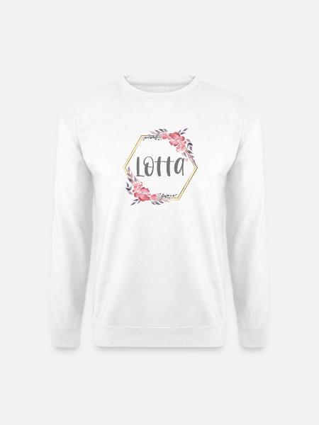 Lotta Mädchen Name Baby Geschenk - Unisex Pullover - Weiß