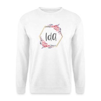 Ida Girl Name Baby Gift - Unisex Sweatshirt - white - Front