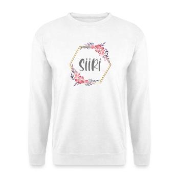 Siiri fille nom cadeau de bébé - Sweat-shirt Unisexe - blanc - Devant