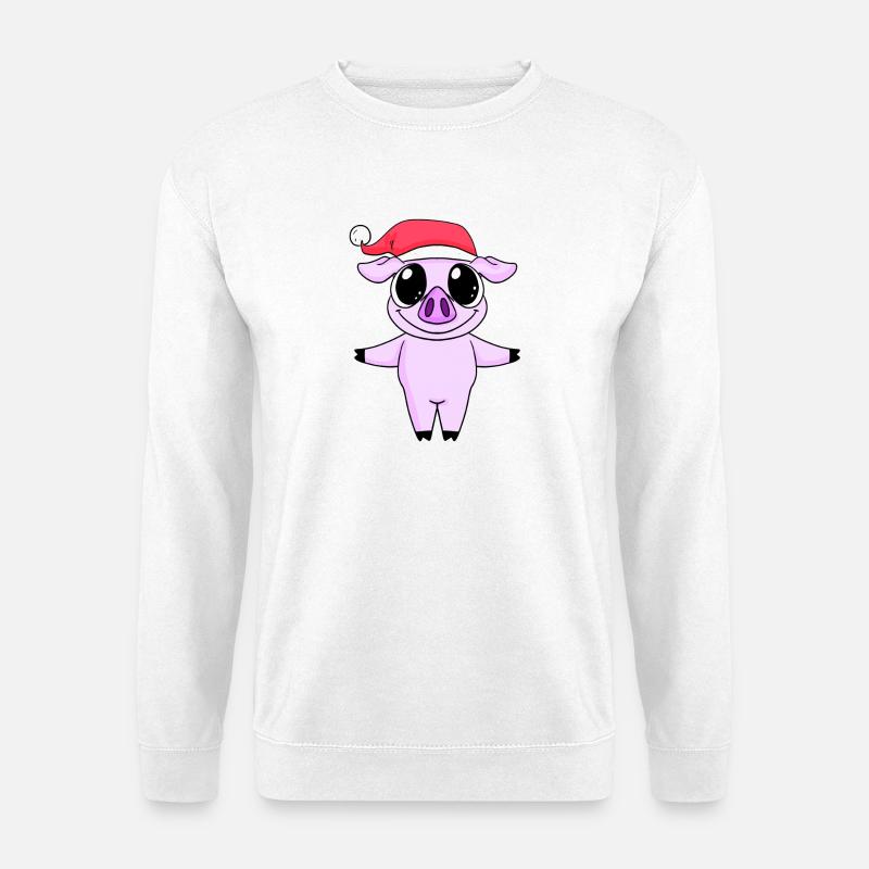 Pig Christmas - Unisex Sweatshirt - white