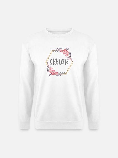 Skylar fille nom cadeau de bébé - Sweat-shirt Unisexe - blanc