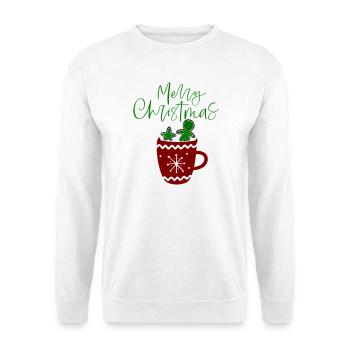Joyeux Noël, Biscuits - Sweat-shirt Unisexe - blanc - Devant