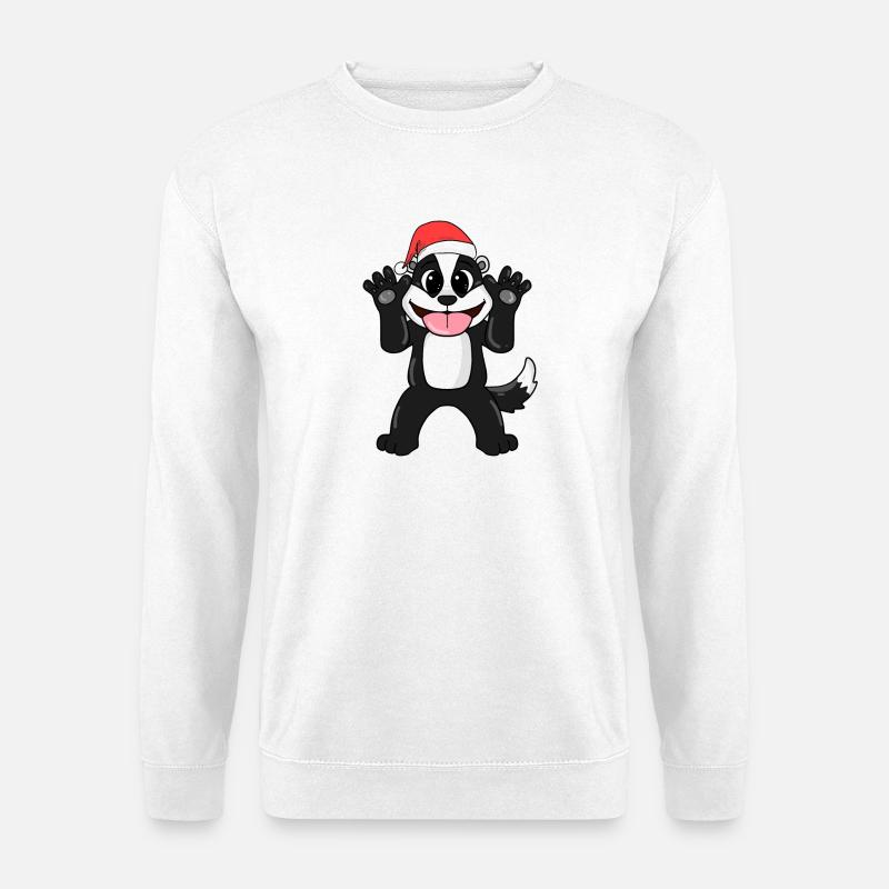 Stinktier Weihnachten - Unisex Pullover - Weiß