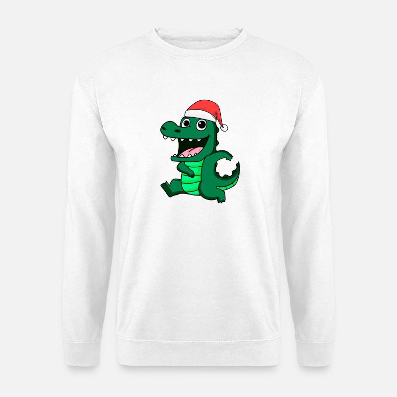 Crocodile Christmas - Unisex Sweatshirt - white