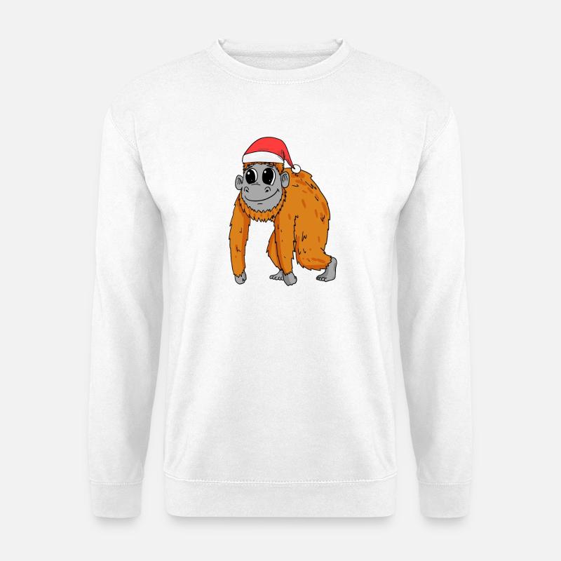 Monkey Christmas - Unisex Sweatshirt - white