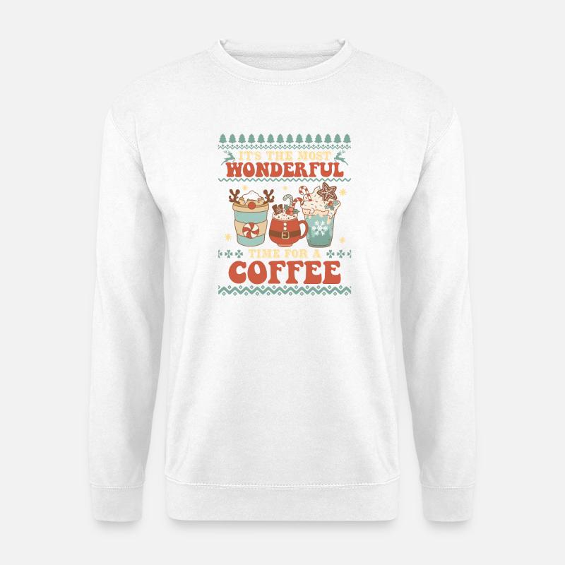 Pull de Noël moche - Sweat-shirt Unisexe - blanc
