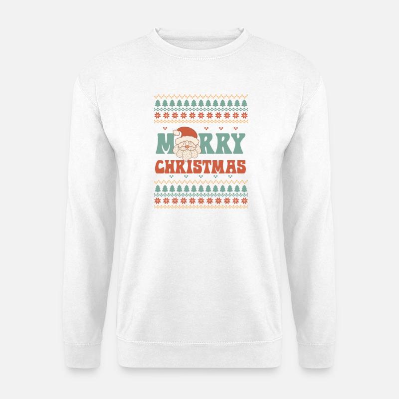 Pull de Noël moche - Sweat-shirt Unisexe - blanc