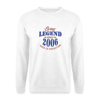 Anniversaire - Légende depuis 2006 - Sweat-shirt Unisexe - blanc - Devant