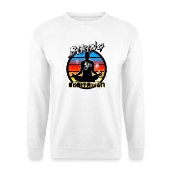 Biker - Unisex Pullover - Weiß - Vorne