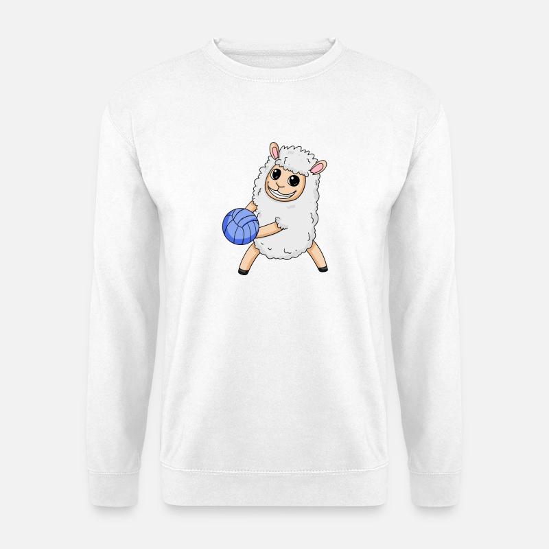 Volleyball Schaf - Unisex Pullover - Weiß
