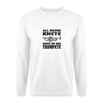 Teure Trompete Knete Klassik Klassik Musiker Jazz - Unisex Pullover - Weiß - Vorne