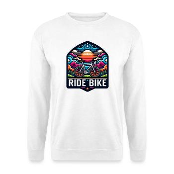 Ride Bike - pour les vrais cyclistes. - Sweat-shirt Unisexe - blanc - Devant