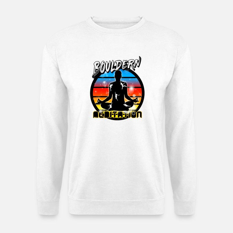 Bouldern - Unisex Pullover - Weiß