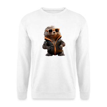 Taupe avec des lunettes de soleil Love Cute Moles - Sweat-shirt Unisexe - blanc - Devant