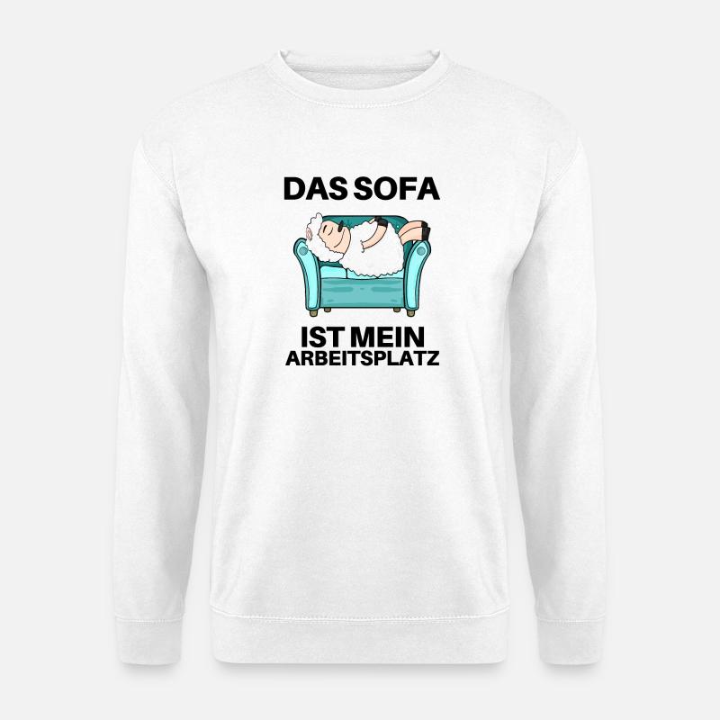 Home Office - Unisex Pullover - Weiß