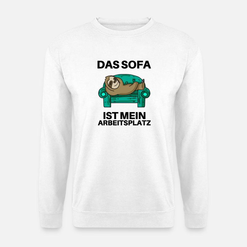 Home Office - Unisex Pullover - Weiß