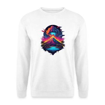Volcano Eruption - Unisex Sweatshirt - white - Front