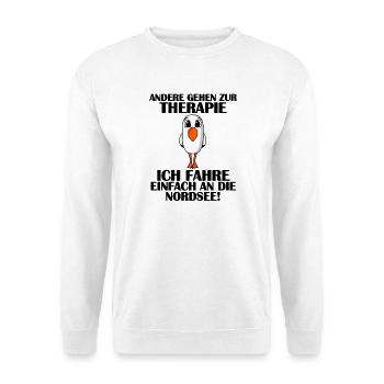 Nordsee Spruch - Unisex Pullover - Weiß - Vorne