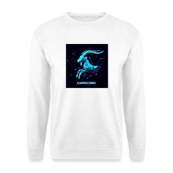 Capricorn constellation geometrique - Sweat-shirt Unisexe - blanc - Devant