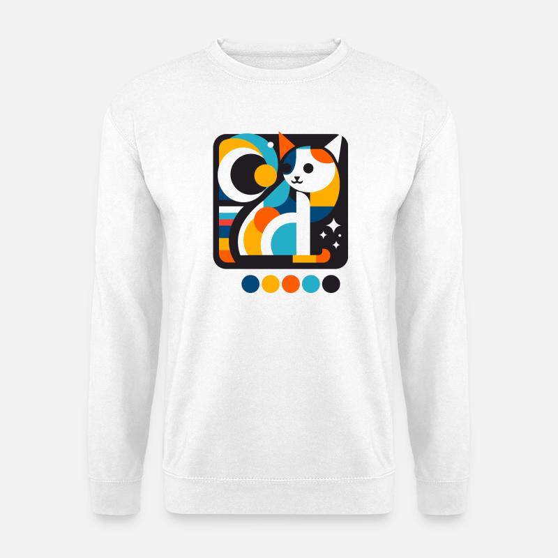 Katze - Unisex Pullover - Weiß