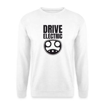 Drive Electric Supercharge - Electric Car Fans - Unisex Sweatshirt - white - Front