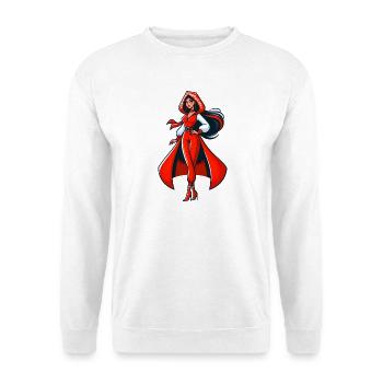 Ded Moroz Snegurotschka russischer Weihnachtsmann - Unisex Pullover - Weiß - Vorne
