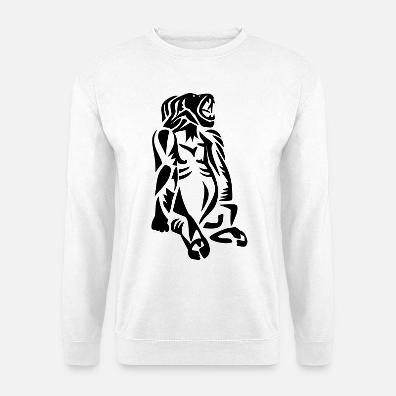 Gorilla - Unisex Pullover - Weiß