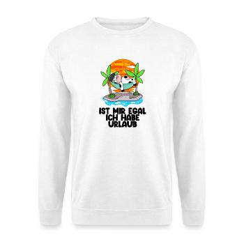 Urlaub Ferien Frei Kuh - Unisex Pullover - Weiß - Vorne