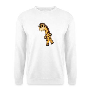 Motif de girafe - Sweat-shirt Unisexe - blanc - Devant