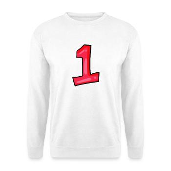 1 - Sweat-shirt Unisexe - blanc - Devant