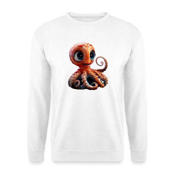 Octopus Small Octopus Cuttlefish Cute Octopus - Unisex Sweatshirt - white - Front