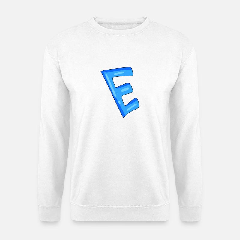Lettre E Point de départ - Sweat-shirt Unisexe - blanc