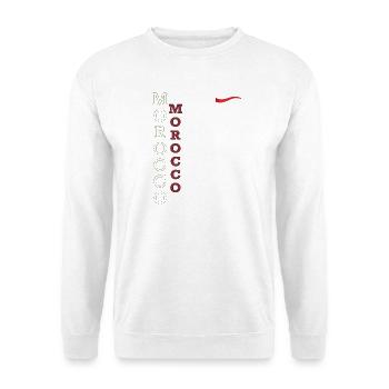 Moroccan Flag Show Your Colors with Pride - Unisex Sweatshirt - white - Front