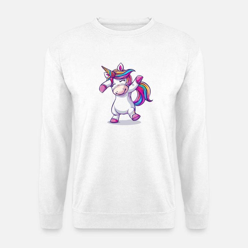 Tanzendes Einhorn - Unisex Pullover - Weiß