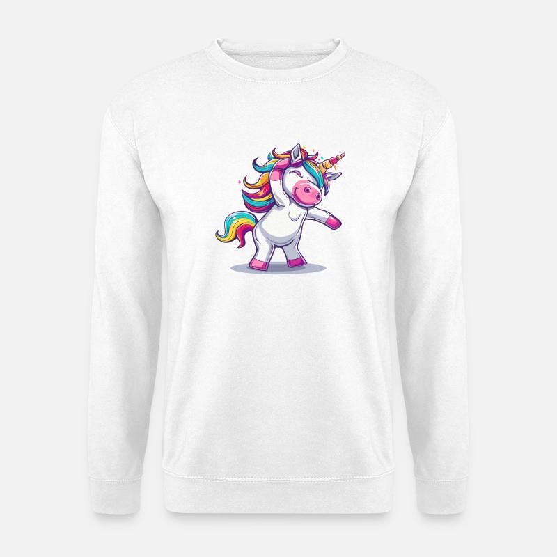 Dancing Unicorn - Unisex Sweatshirt - white