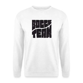 Tenue de l’équipe de pétanque avec Jack Bocci jeu de pétanque - Sweat-shirt Unisexe - blanc - Devant