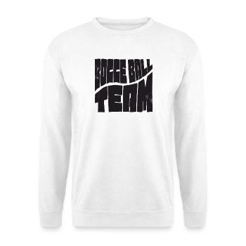 Tenue de l’équipe de pétanque avec Jack Bocci jeu de pétanque - Sweat-shirt Unisexe - blanc - Devant