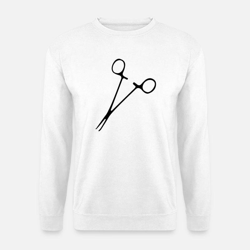 Arterienpinzette - Unisex Pullover - Weiß