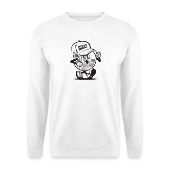 Boulekugel geht zum Boulen Petanque Team Cap Boule - Unisex Pullover - Weiß - Vorne