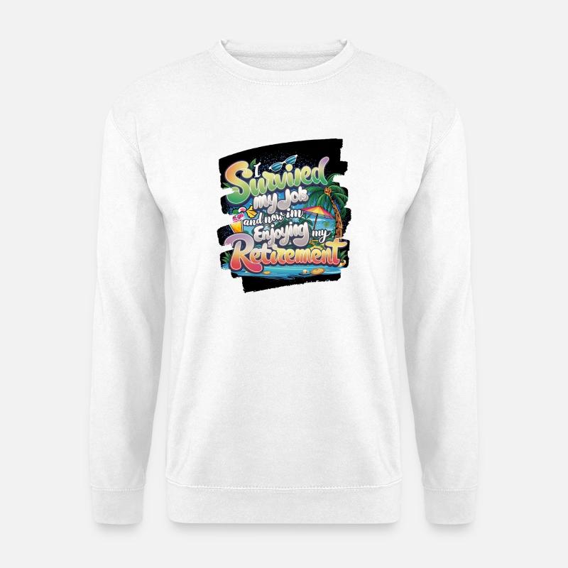 Genießen Sie den Rückzugsort in der Lagune - Unisex Pullover - Weiß